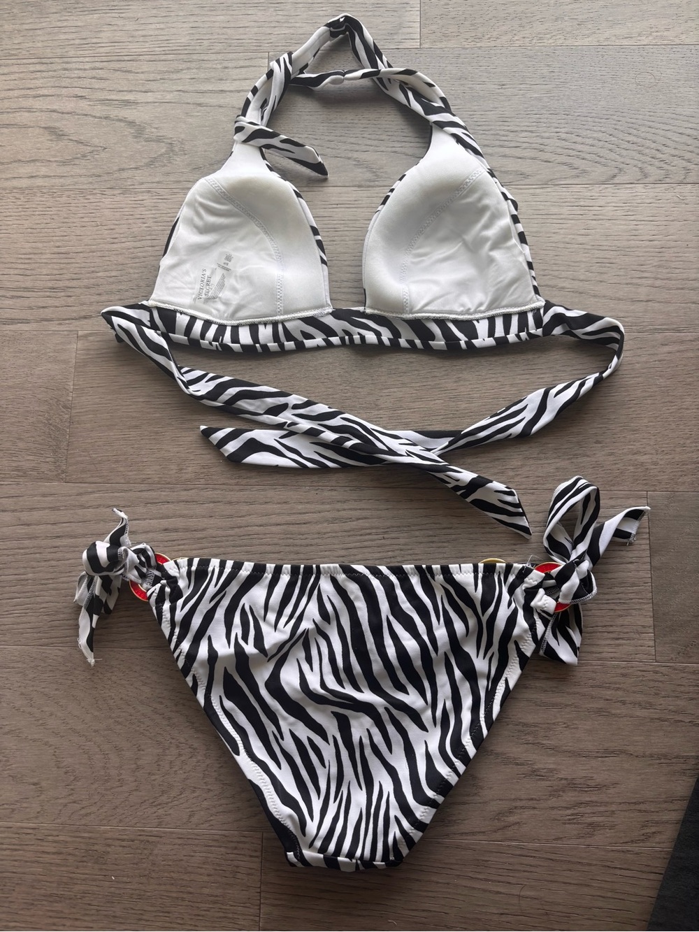 Victoria's Secret Black and White Zebra Bikini Set - Picture 2 of 4